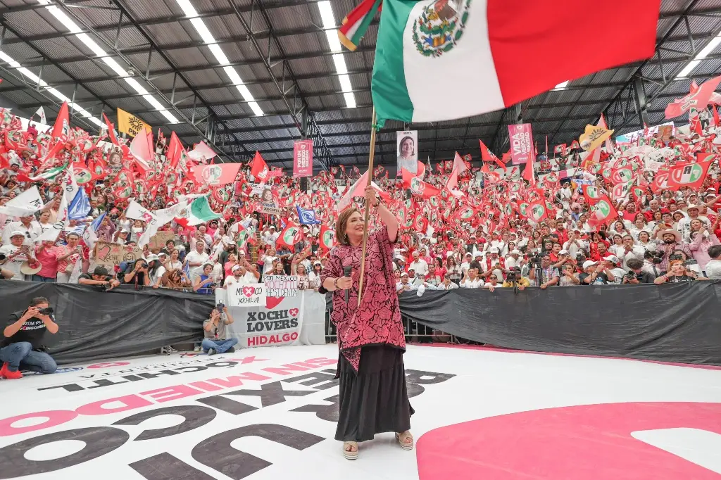 Imagen Claudia Sheinbaum 'es la candidata de un partido del narco': Xóchitl Gálvez