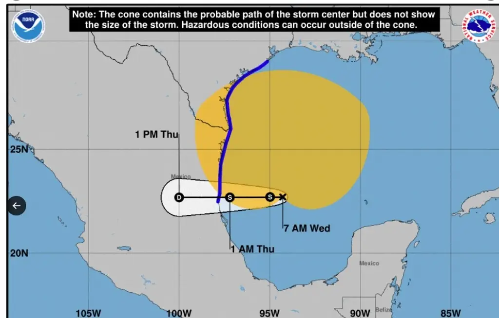 Imagen Advierten crecidas de ríos por lluvias muy fuertes y vientos por tormenta 'Alberto'