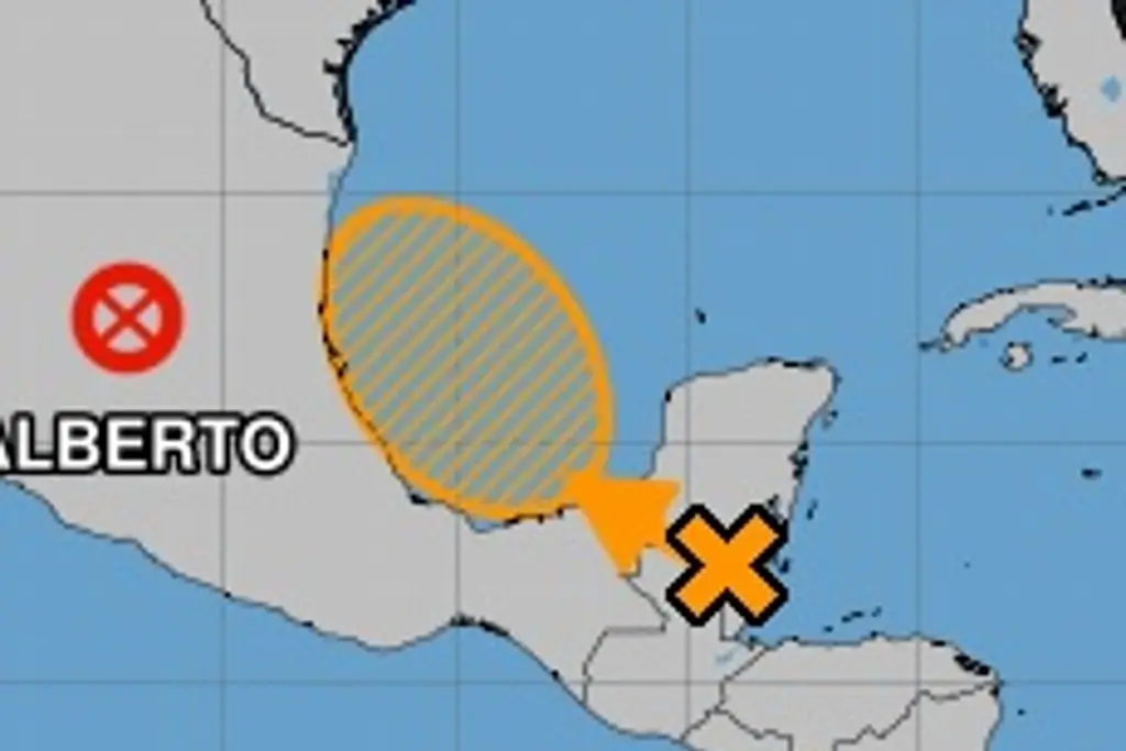 Imagen Zona de disturbio eleva su probabilidad de evolucionar a ciclón en el Golfo de México