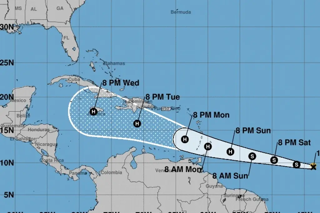 Imagen Se forma la tormenta tropical Beryl en el Océano Atlántico ¿Podría llegar a México?