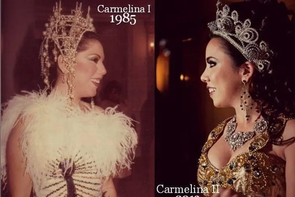 Imagen Las reinas del pavo real, madre e hija han sido reinas del Carnaval de Veracruz