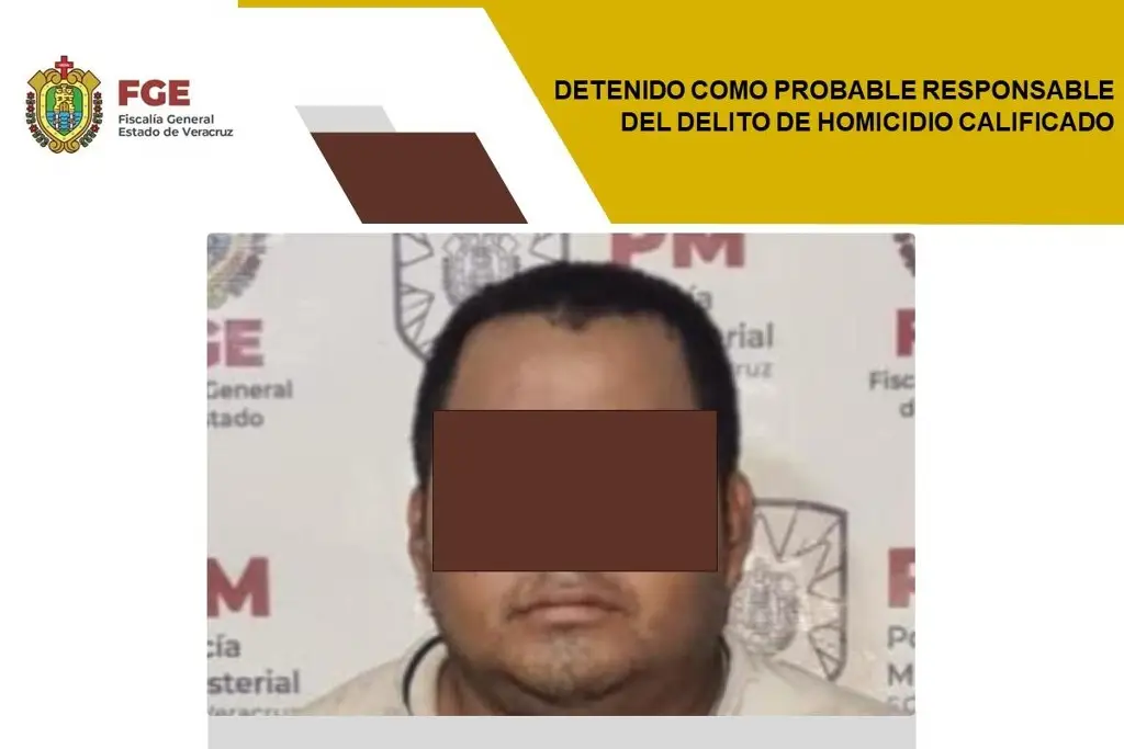 Imagen Lo detienen por el delito de homicidio calificado al norte de Veracruz 
