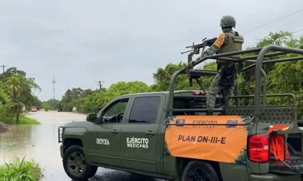 Imagen Ejército mexicano despliega plan DN-III por emergencia en la zona norte de Veracruz