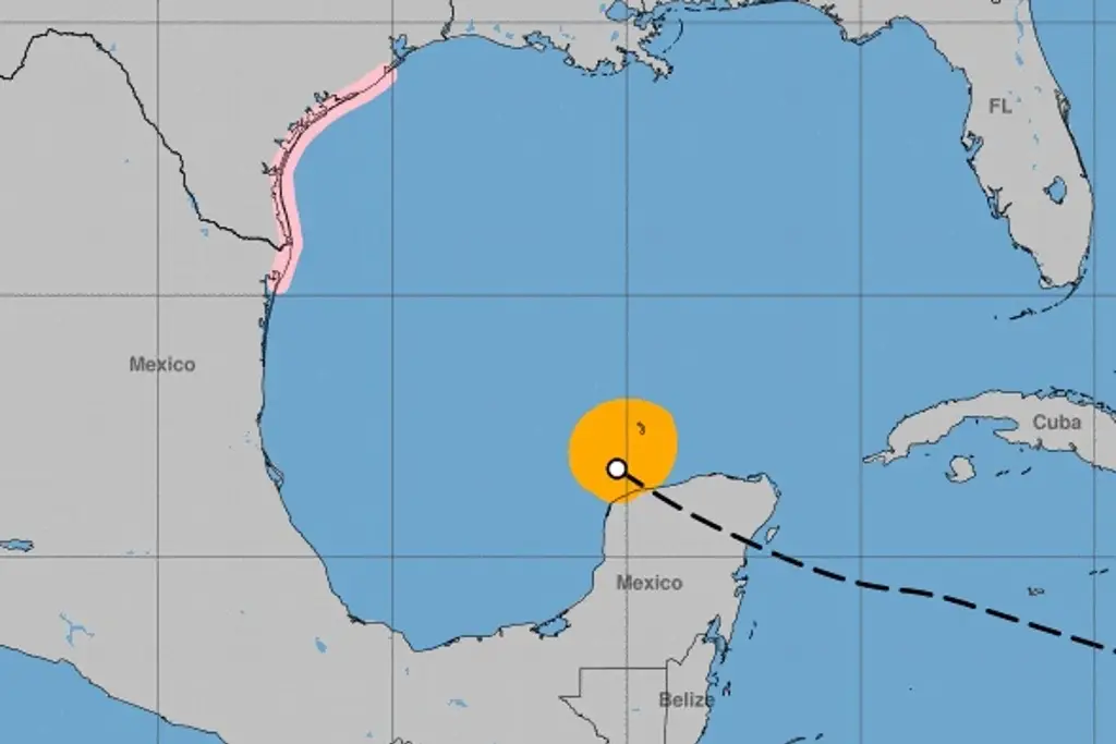 Imagen Beryl ingresa al Golfo de México y deja lluvias torrenciales en el sureste de México