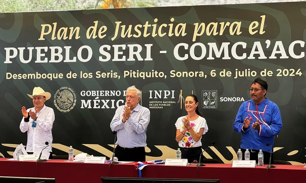 Imagen AMLO y Sheinbaum prometen 'planes de justicia' para los 68 pueblos indígenas