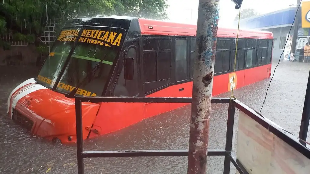 Imagen Lluvia inunda a Veracruz; quedan carros varados