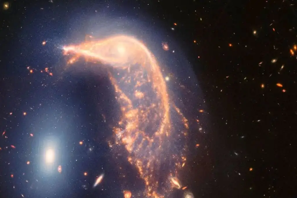 Imagen Foto del telescopio Webb muestra dos galaxias danzando