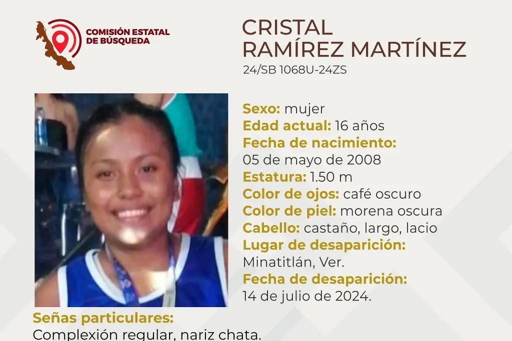 Imagen Menor de edad desaparece al sur de Veracruz 
