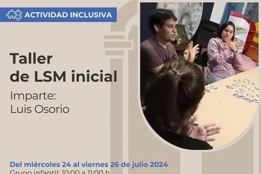 Imagen Harán taller de Lengua de Señas Mexicanas para niños y jóvenes en Veracruz