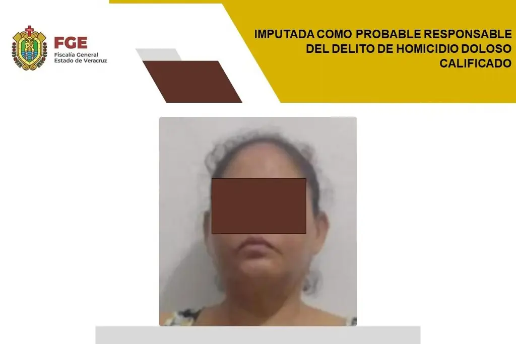 Imagen La imputan por presunto homicidio doloso calificado al sur de Veracruz 