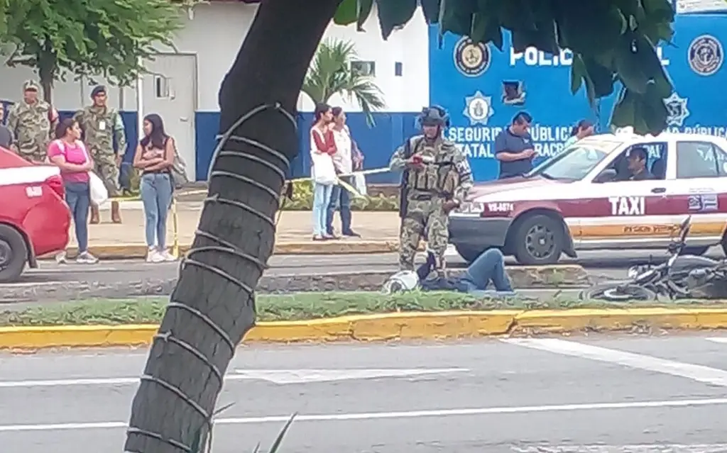 Imagen Camión de pasaje arrolla a motociclista en avenida de Veracruz