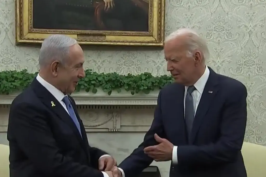 Imagen Gracias por 50 años de apoyo a Israel: Netanyahu a Biden en la Casa Blanca (+Video)