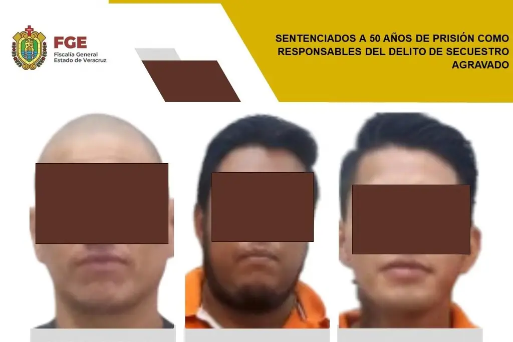 Imagen Los sentencian a 50 años de cárcel por secuestro agravado al norte de Veracruz 