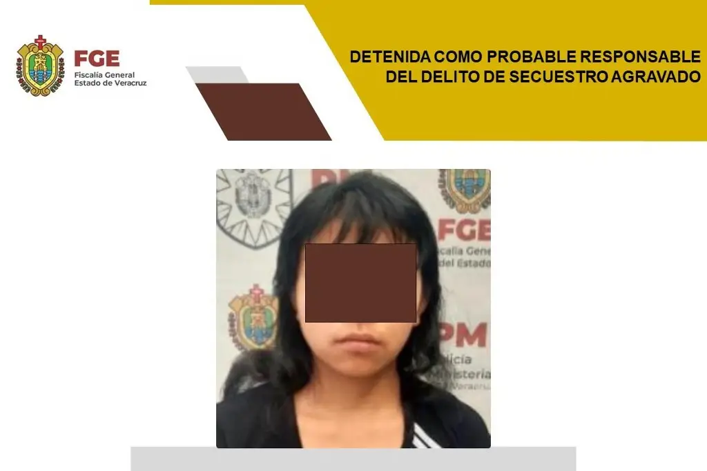 Imagen La detienen por presunto secuestro agravado en Xalapa, Veracruz 
