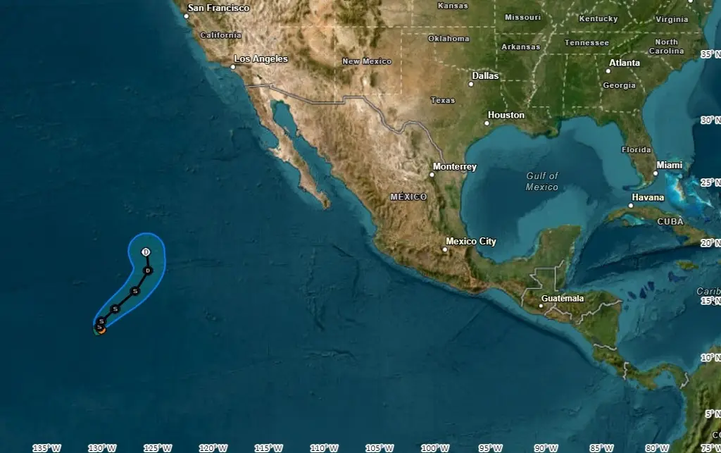 Imagen Se forma la tormenta tropical 'Daniel' en el Pacífico