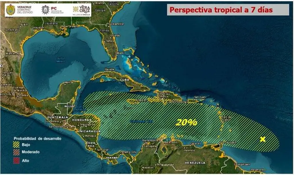 Imagen Vigilan activa onda tropical en el Atlántico; prevén que se fortalezca 