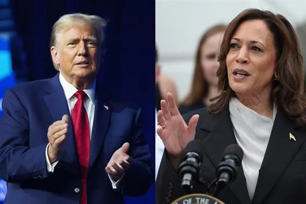 Imagen Kamala Harris tiene ligera ventaja de un punto frente a Trump en elecciones, según encuesta