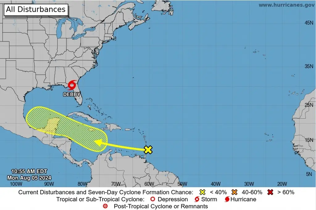 Imagen Mantienen vigilancia de onda tropical que se encuentra en el Atlántico 