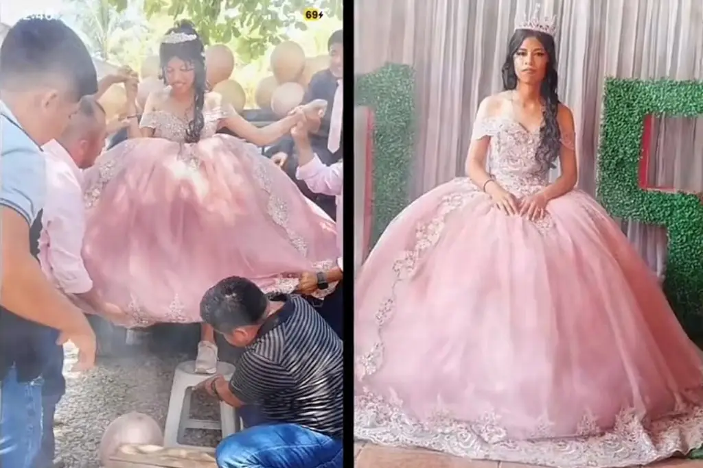 Imagen Filtran grabación de fiesta de quinceañera que murió electrocutada (+Video)