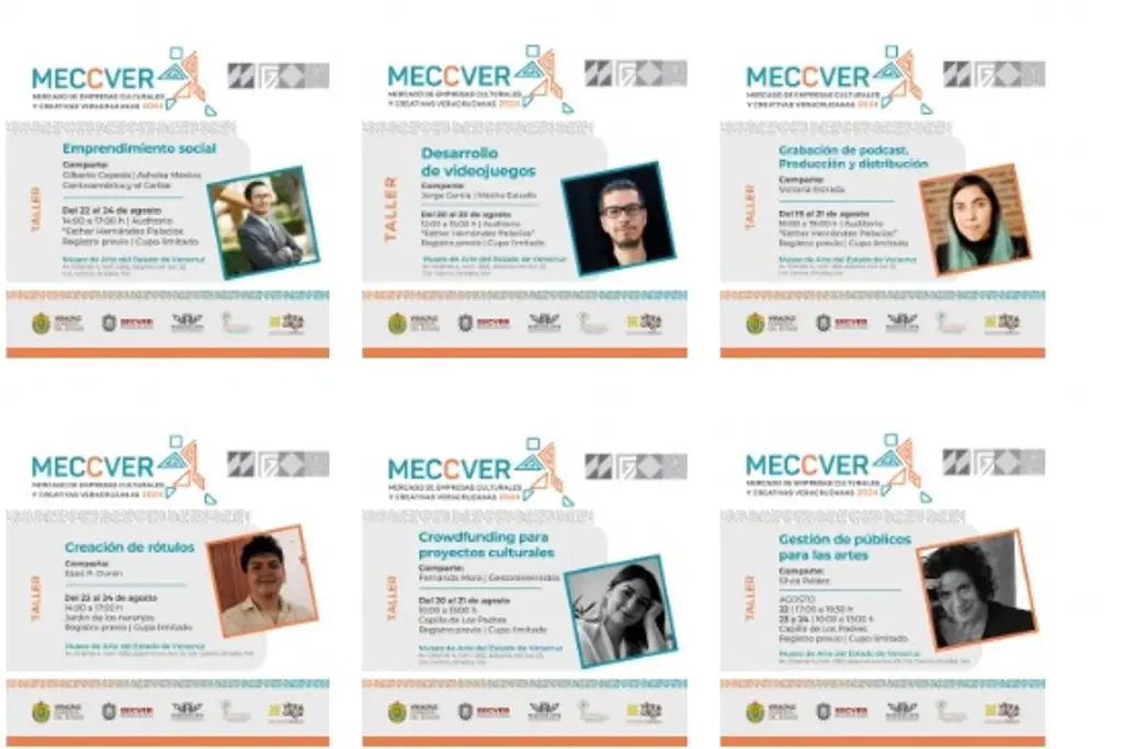 Imagen Presentan programa de talleres del 'Mercado de Empresas Culturales y Creativas Veracruzanas 2024'