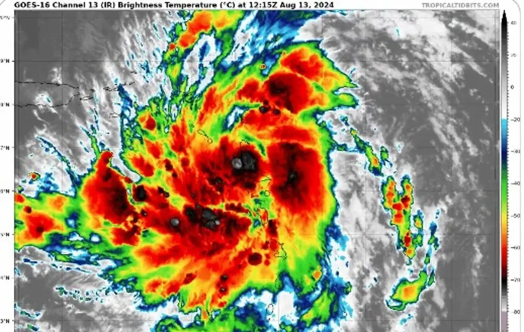 Imagen Así el tamaño de la tormenta tropical #Ernesto: PC