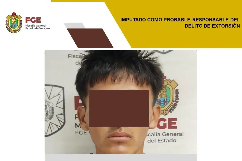 Imagen Imputado por el delito de extorsión al sur de Veracruz