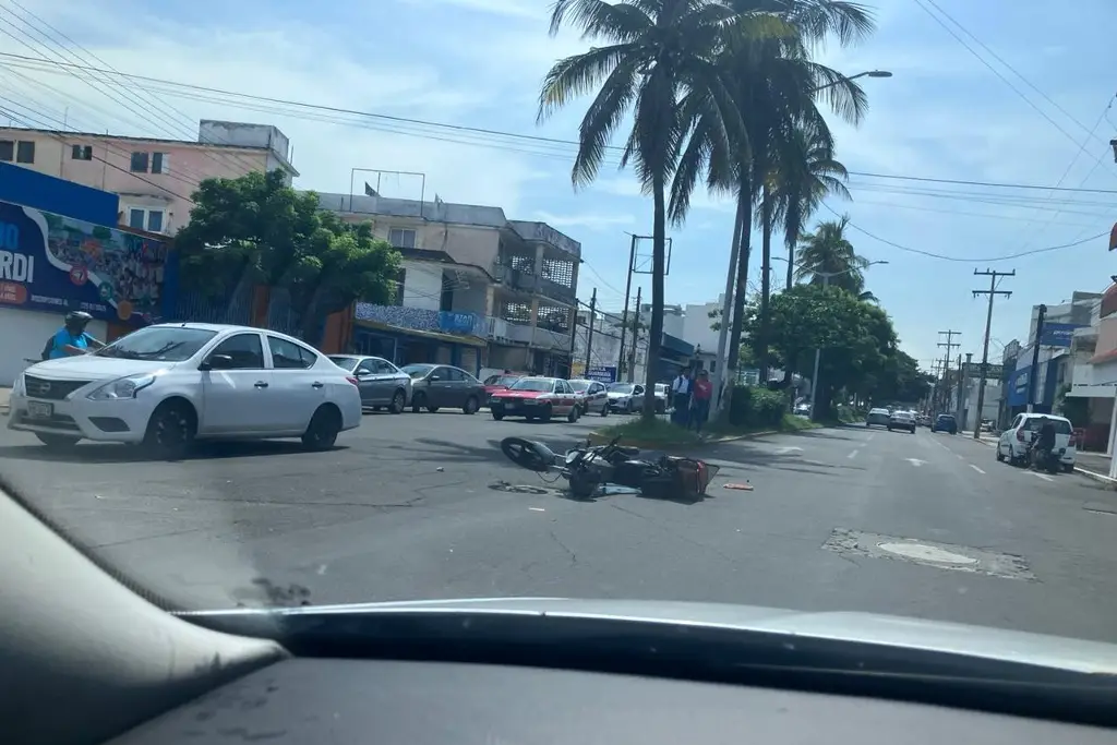 Imagen Motociclista resulta lesionado tras accidente en Bolívar, en Veracruz 