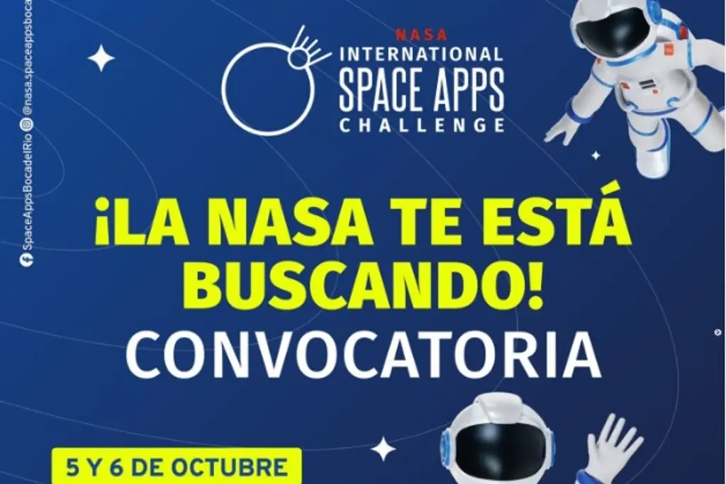 Imagen ¿Te gusta la ciencia? Invitan a participar en el Nasa Space Apps Challenge en Veracruz 