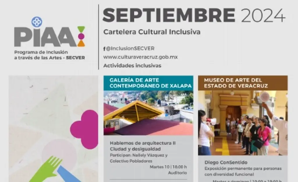 Imagen SECVER invita a participar de actividades con enfoque inclusivo durante septiembre