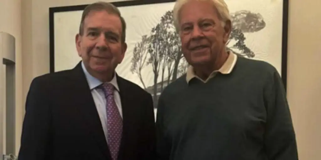 Imagen Felipe González se reúne con Edmundo González Urrutia y lo califica de 