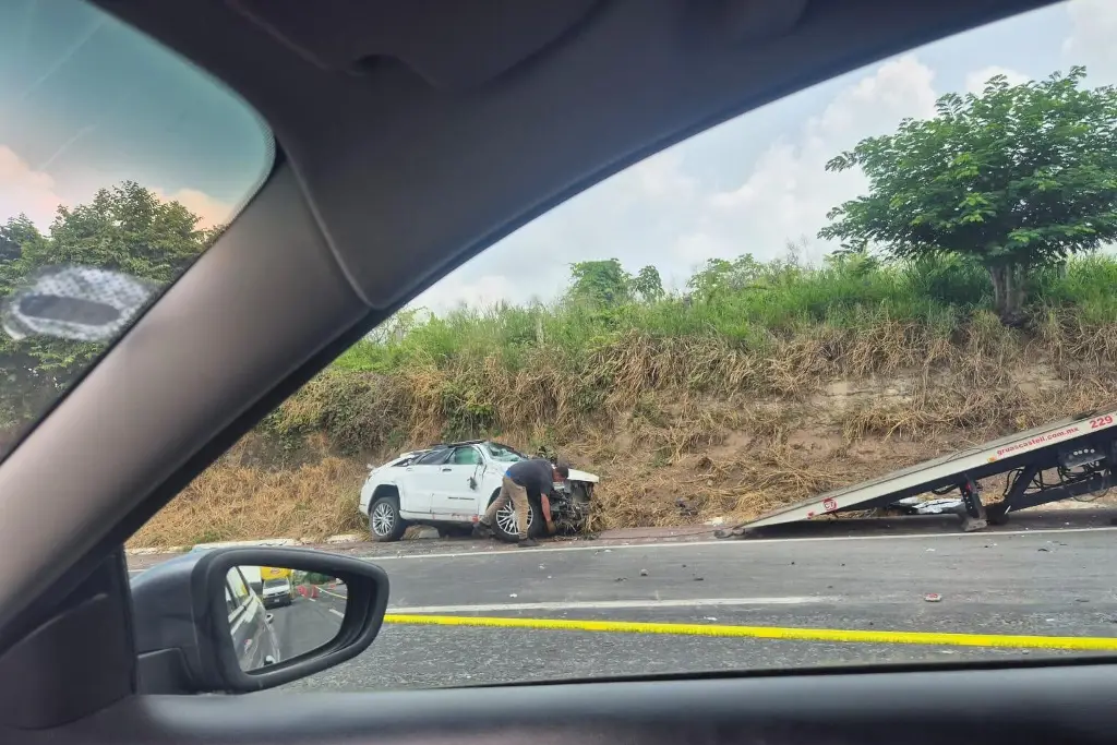 Imagen Se registra trágico accidente en autopista de Veracruz; hay un muerto 