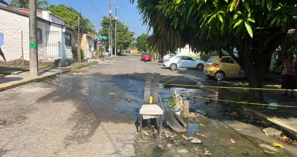 Imagen Se quejan de malos olores por brote de aguas negras en Geo Villas del Palmar