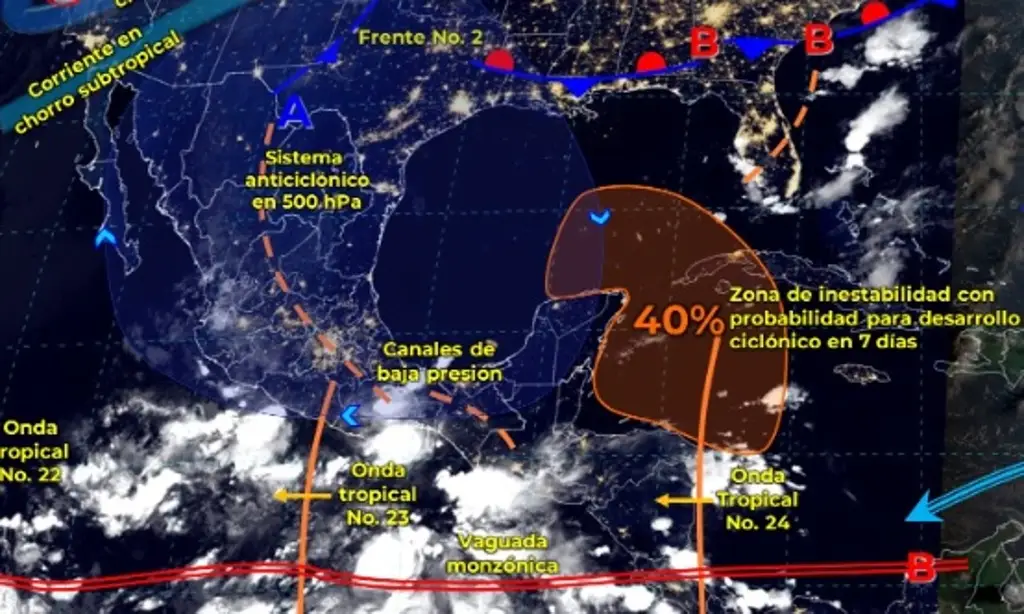 Imagen Seguirá el calor en Veracruz; en vigilancia posible ciclón en el Caribe