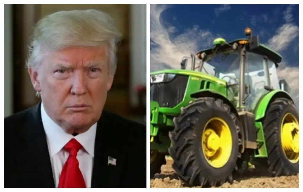 Imagen Trump amenaza a John Deere con aranceles del 200% si traslada producción a México