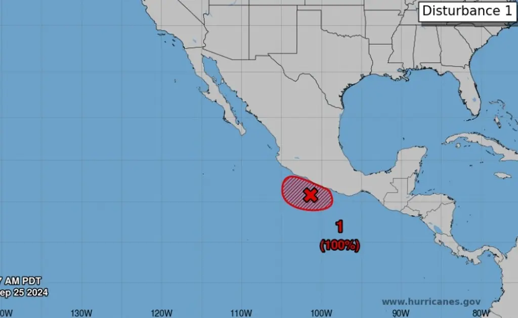 Imagen Remanentes de John podrían evolucionar a ciclón tropical en próximas horas: PC