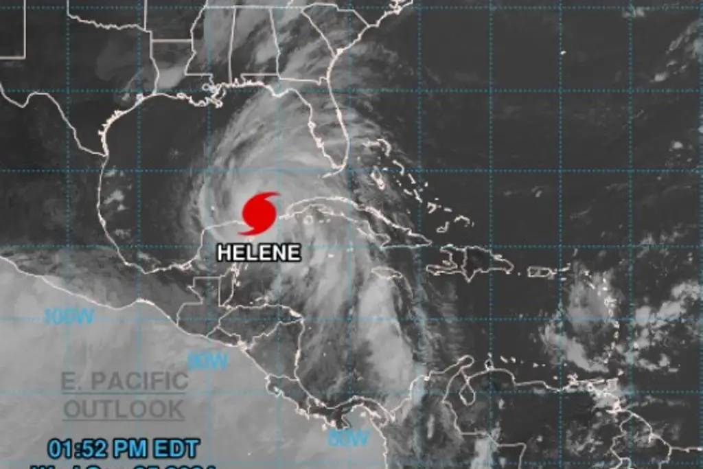 Imagen Huracán Helene categoría 1 así afecta a Cancún con viento y lluvias torrenciales (+Video) 