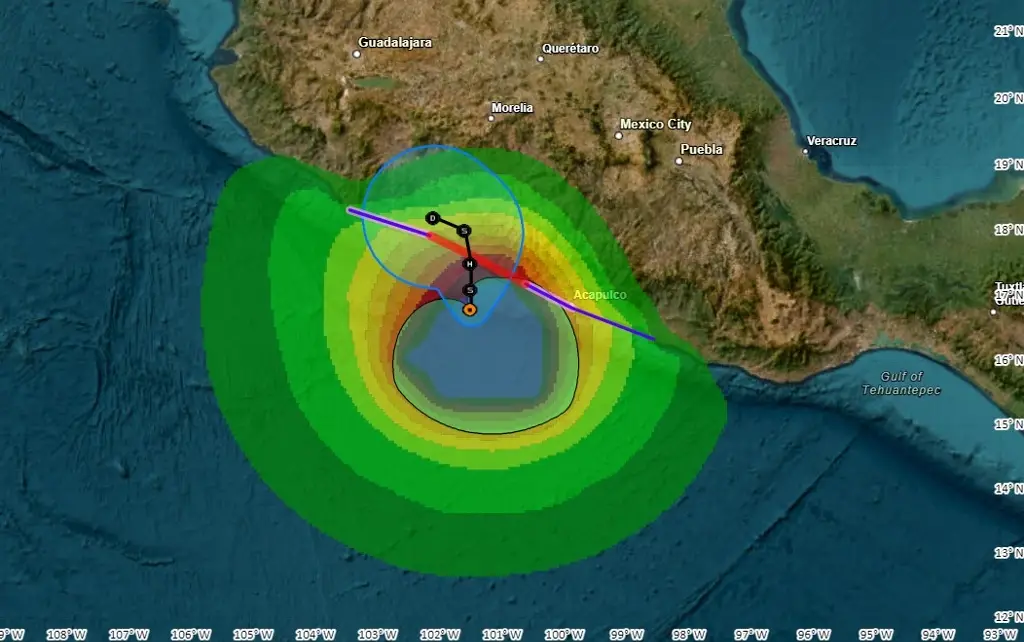 Imagen Tormenta 'John' sigue intensificándose; prevén lluvias intensas para Veracruz