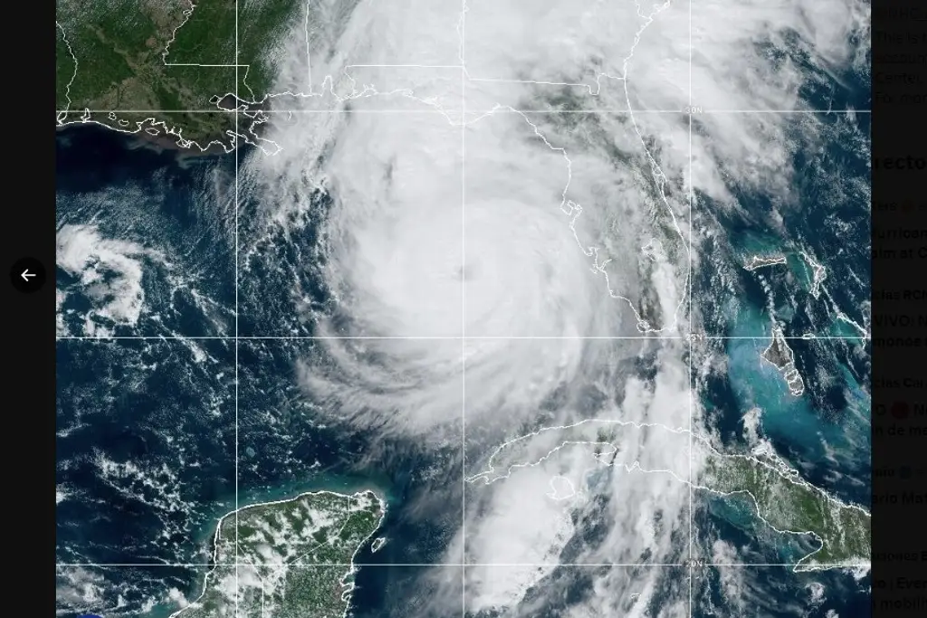 Imagen Helene se intensifica a huracán categoría 3 