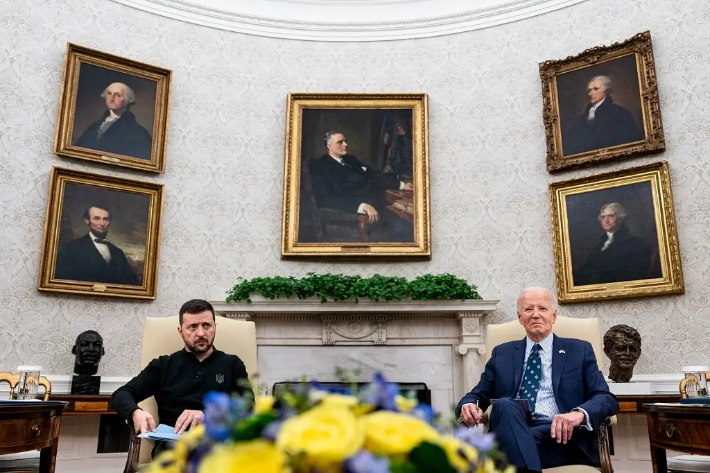 Imagen Biden y Zelenski se reúnen en la Casa Blanca para acelerar entrega de armas a Ucrania