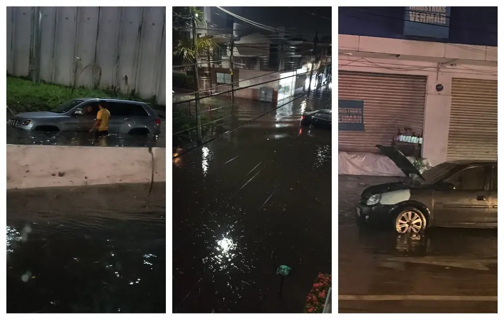 Imagen Inundaciones y autos varados deja lluvia en Veracruz - Boca del Río (+Fotos)