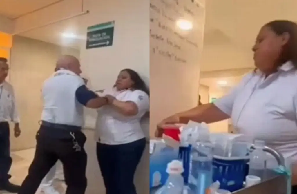 Imagen Enfermera del IMSS ataca a compañeros con jeringas usadas (+Video)