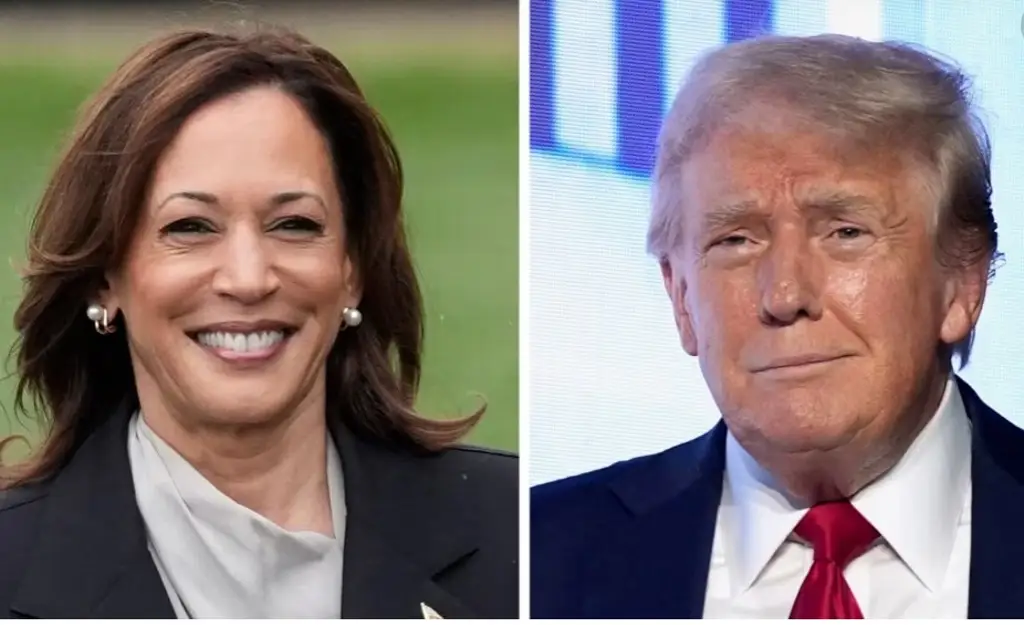 Imagen Harris supera a Trump en intención de voto latino: encuesta