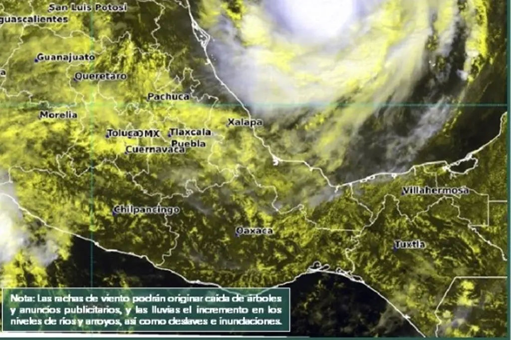 Imagen Huracán Milton deja lluvias intensas en Veracruz y 5 estados al avanzar en golfo de México