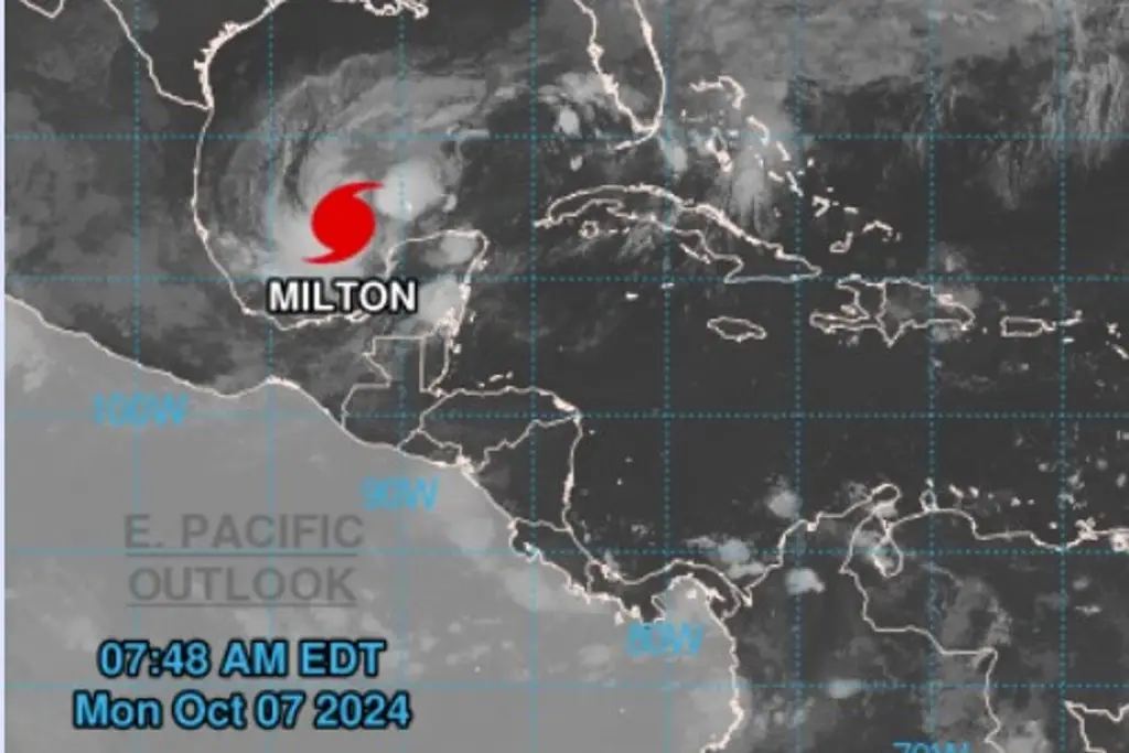 Imagen Huracán Milton se fortalece a categoría 3