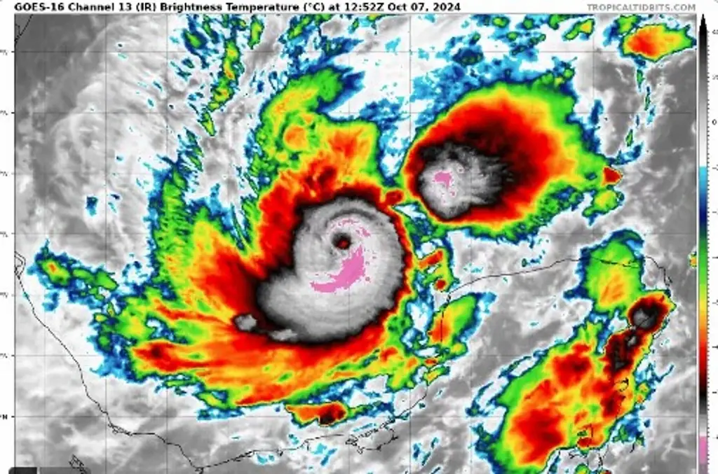 Imagen Milton se intensificó rápidamente a huracán categoría 4: NOAA