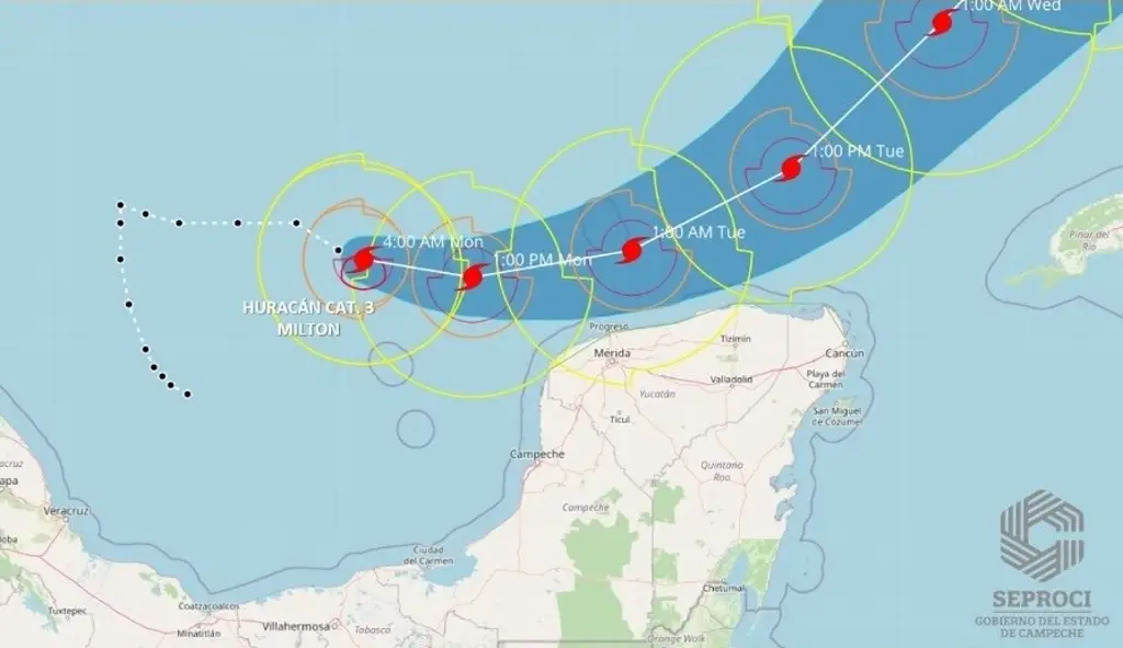 Imagen Evacúan a población de Isla Arena, Campeche, por Milton; cancelan vuelos 