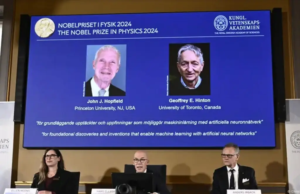 Imagen Nobel de Física para Hopfield y Hinton por sentar bases de la inteligencia artificial