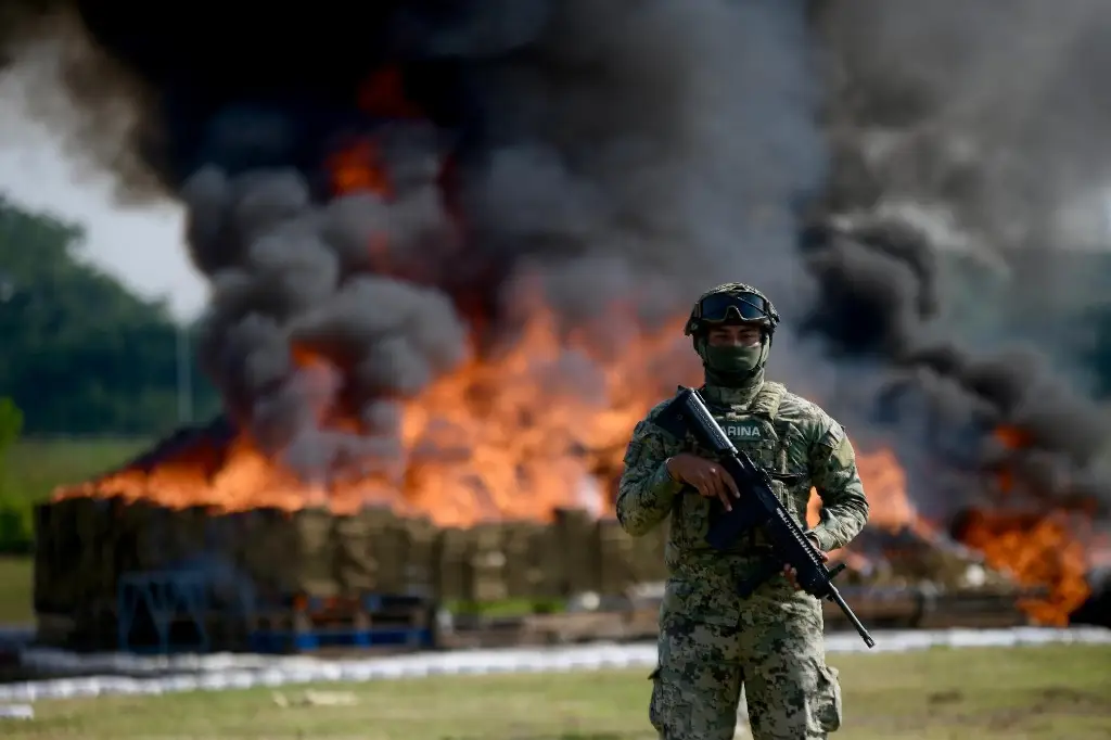 Imagen Incineran casi 7 toneladas de drogas en la Base Aeronaval de Veracruz