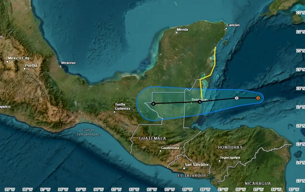 Imagen Establecen zona de vigilancia en Quintana Roo por posible tormenta Nadine