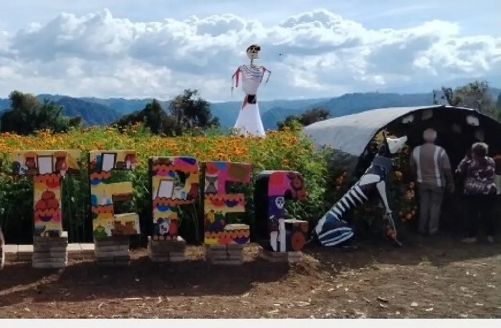 Imagen Así celebran a los muertos con catrinas monumentales en Coatcoazintla, Veracruz 